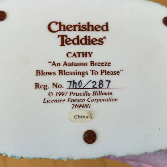 Cherished Teddies-CATHY - Picture 5 of 5